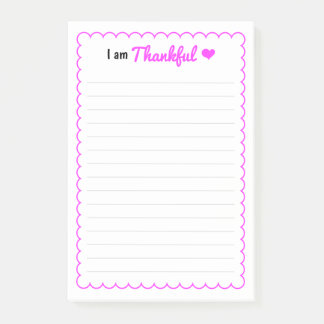Cute “I’m Thankful” - Gratitude Post-it Notes