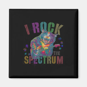 Cute I Rock The Spectrum Autism Mum Motivational U Magnet