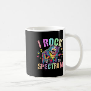 Cute I Rock The Spectrum Autism Proud Mum Motivati Coffee Mug