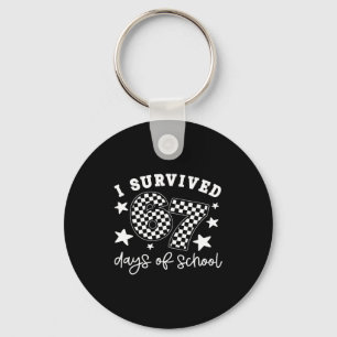 Cute I Survived 67 Days Of School Six Seven Meme T Key Ring