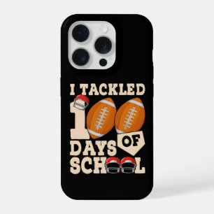 Cute I Tackled 100 Days School Football Kids iPhone 15 Pro Case