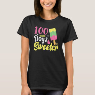 Cute Ice Cream 100 day of school Teacher Boy Girl T-Shirt