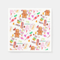 Cute Ice Cream Candy Doughnut Candyland Kids Birth