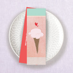 Cute Ice Cream Cone Calling Card