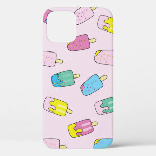 Cute ice cream: fruit pattern. iPhone 12 case