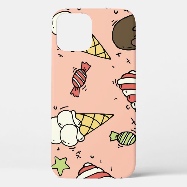 Cute Ice Cream & Lollipops: Seamless Case-Mate iPhone Case (Back)