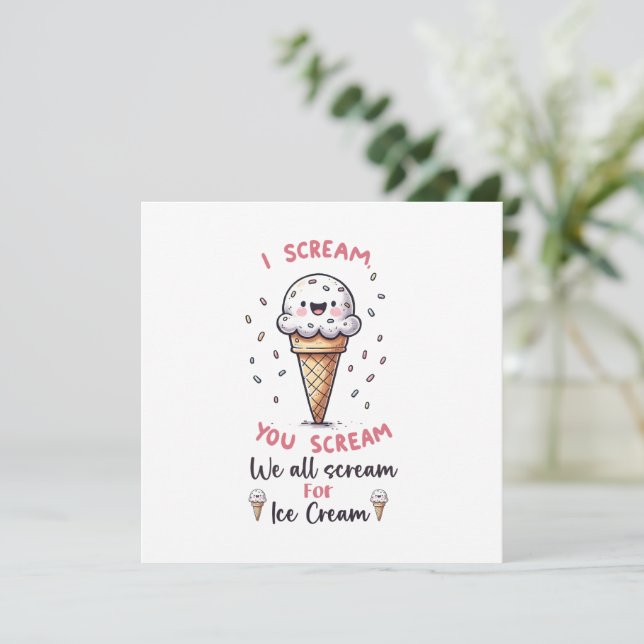 Cute Ice Cream Pun  (Standing Front)