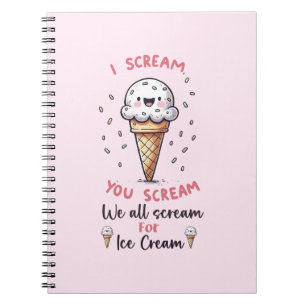Cute Ice Cream Pun  Notebook