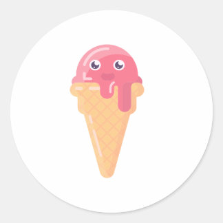 Cute Ice Cream Sticker – Summer Sweet Treat