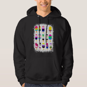 Cute Ice Creams Rainbow Flag Gay Lesbian Pride Mon Hoodie