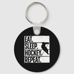 Cute Ice Hockey For Men Women Hockey Lover Goalie  Key Ring