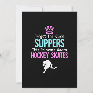 Cute Ice Hockey Girls Gift Women Quote Invitation