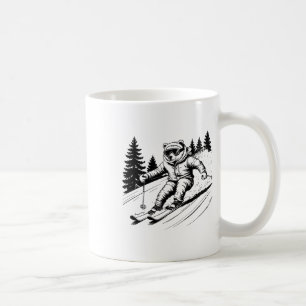 Cute Ice Polar Bear Ski Skiing Snow Holidays Men W Coffee Mug