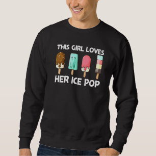 Cute Ice Pop For Girls Mum Ice Cream Frozen Food Sweatshirt