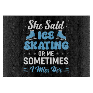 Cute Ice Rink Synchronised is Calling Cutting Board