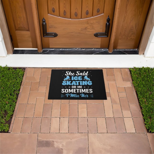 Cute Ice Rink Synchronised is Calling Doormat (Outdoor)