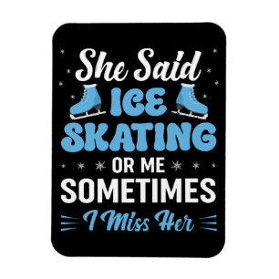 Cute Ice Rink Synchronised is Calling Magnet