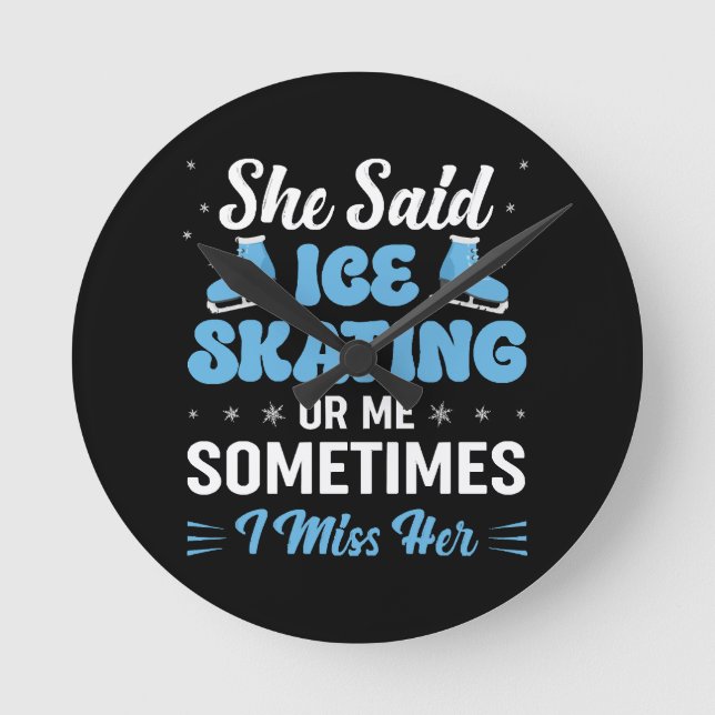Cute Ice Rink Synchronised is Calling Round Clock (Front)