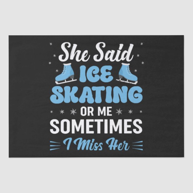 Cute Ice Rink Synchronised is Calling Tissue Paper (Front)