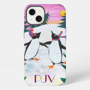 Cute Ice-Skating Penguins iPhone 5/5s Case