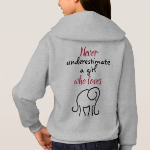Cute Iconic Elephant Loving Girl's Slogan