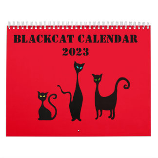 Cute Illustrated Calendar with Cats