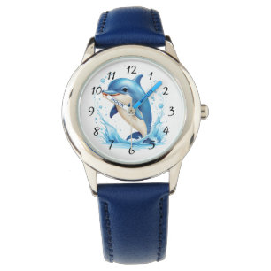 Cute Illustrated Dolphin Watch
