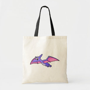 Cute Illustration Of A Flying Pterodactyl. Tote Bag