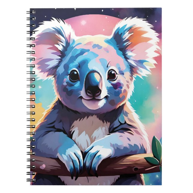 Cute illustration of a koala notebook (Front)