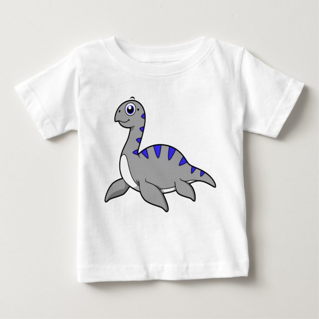 Cute Illustration Of A Loch Ness Monster. Baby T-Shirt (Front)