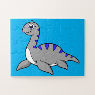 Cute Illustration Of A Loch Ness Monster. Jigsaw Puzzle