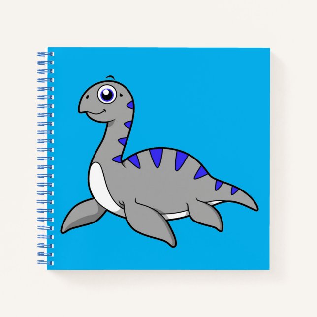 Cute Illustration Of A Loch Ness Monster. Notebook (Front)