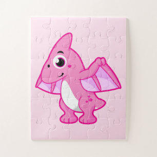 Cute Illustration Of A Pterodactyl. Jigsaw Puzzle