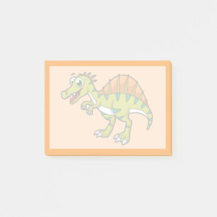 Cute Illustration Of A Smiling Spinosaurus. Post-it Notes