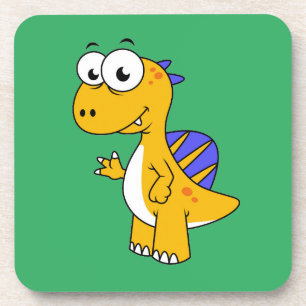 Cute Illustration Of A Spinosaurus. 2 Coaster
