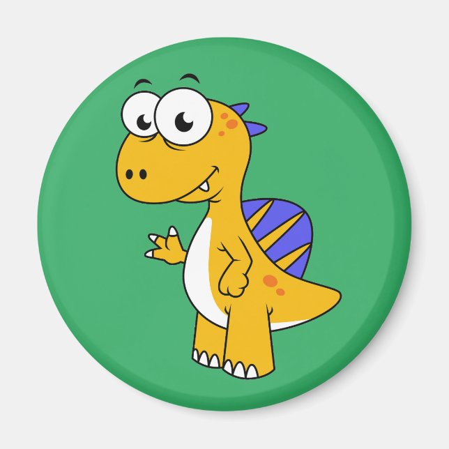 Cute Illustration Of A Spinosaurus. 2 Magnet (Front)