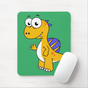 Cute Illustration Of A Spinosaurus. 2 Mouse Pad