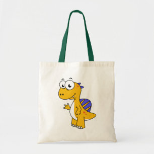 Cute Illustration Of A Spinosaurus. 2 Tote Bag