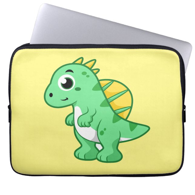 Cute Illustration Of A Spinosaurus. Laptop Sleeve (Front)