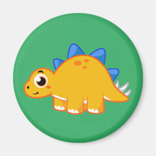 Cute Illustration Of A Stegosaurus. Magnet