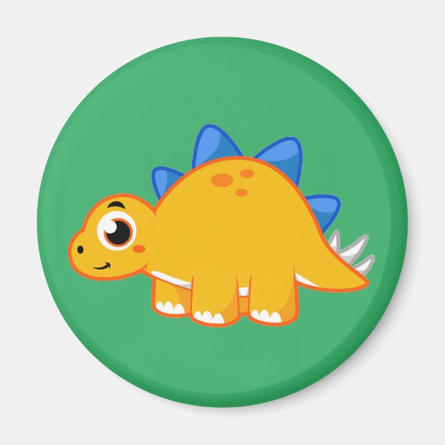 Cute Illustration Of A Stegosaurus. Magnet (Front)