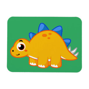 Cute Illustration Of A Stegosaurus. Magnet