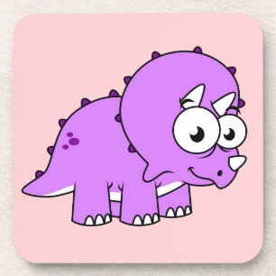 Cute Illustration Of A Triceratops. Coaster