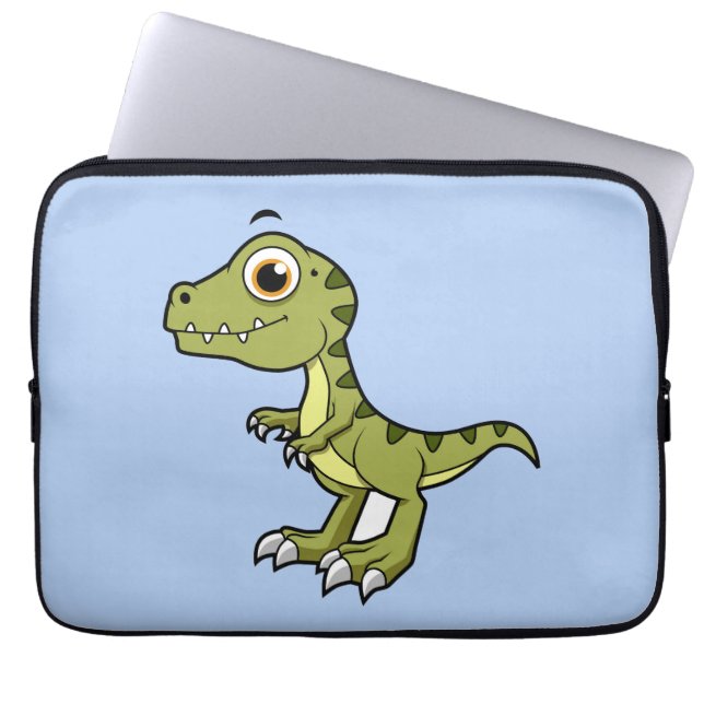 Cute Illustration Of A Tyrannosaurus Rex. Laptop Sleeve (Front)