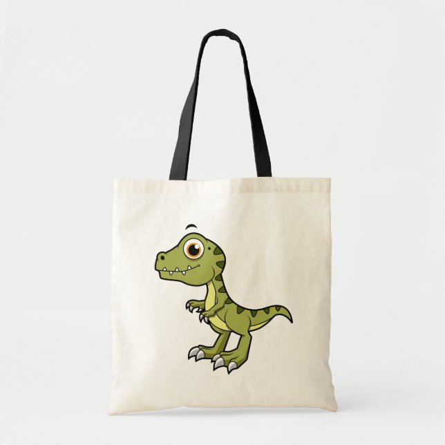 Cute Illustration Of A Tyrannosaurus Rex. Tote Bag (Front)