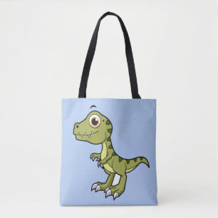 Cute Illustration Of A Tyrannosaurus Rex. Tote Bag