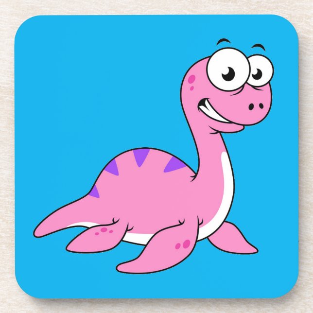 Cute Illustration Of The Loch Ness Monster. Coaster (Front)