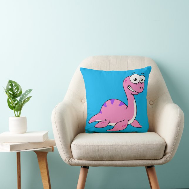 Cute Illustration Of The Loch Ness Monster. Cushion (Chair)