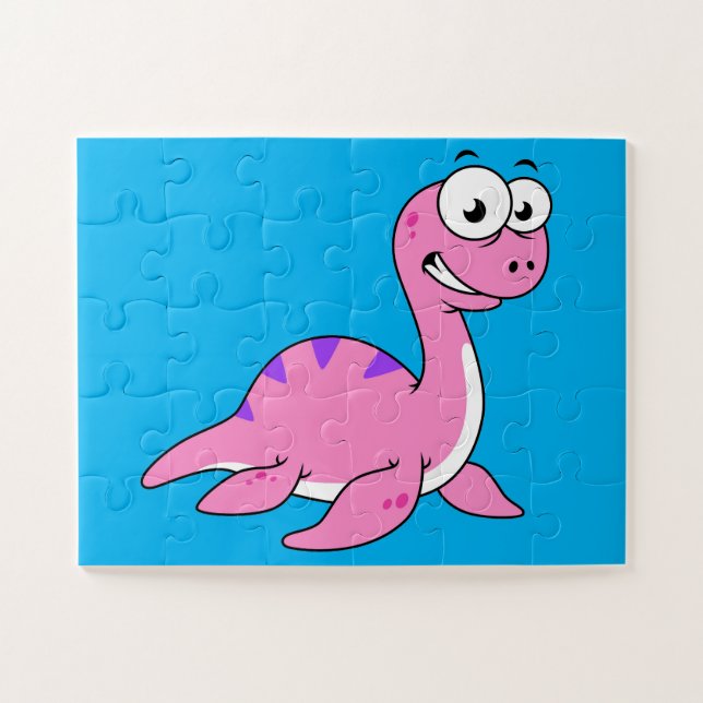 Cute Illustration Of The Loch Ness Monster. Jigsaw Puzzle (Horizontal)