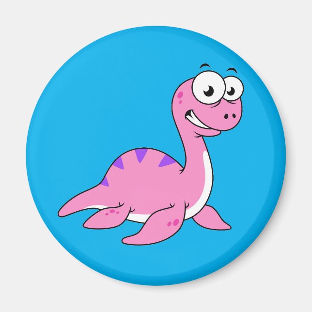 Cute Illustration Of The Loch Ness Monster. Magnet (Front)